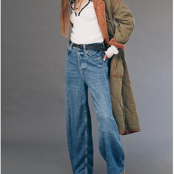 We The Free Old West Slouchy Jeans in Canyon Wash Size 28 - Picture 3 of 7